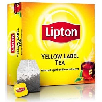 Lipton 100'lü 200 gr Yellow Label Süzen Bardak Poşet Siyah Çay