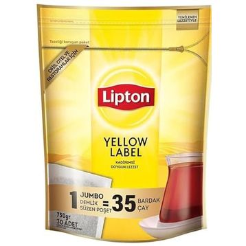 Lipton 30'lu Yellow Label Jumbo Demlik Poşet Çay