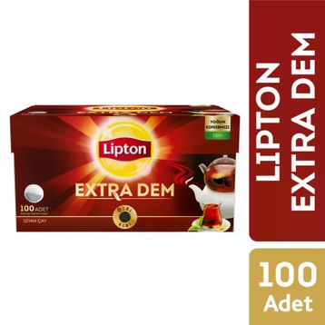 Lipton Extra Dem 100 Adet Demlik Poşet Siyah Çay