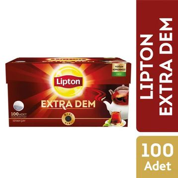 Lipton Extra Dem 100 Adet Demlik Poşet Siyah Çay