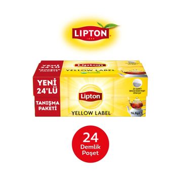 Lipton Yellow Label 24'lü Demlik Poşet Çay (2 adet)