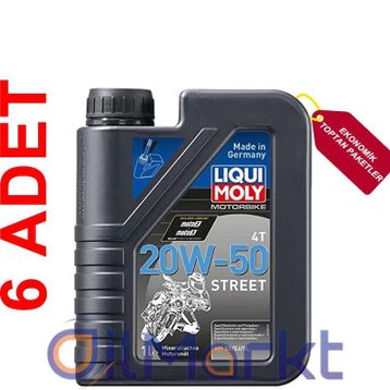 Liqui Moly 20W-50 Street 1 lt Made in Germany 1500 Motor Yağı