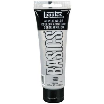 Liquitex Basics Silver 118 ml Kumaş Boyası