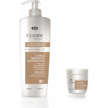 Lisap Top Care Elixir Care Yıpranmış Saçlar İçin 1 lt Şampuan+Top Care Elixir Care 500 ml Yıpranmış Saçlar İçin Maske