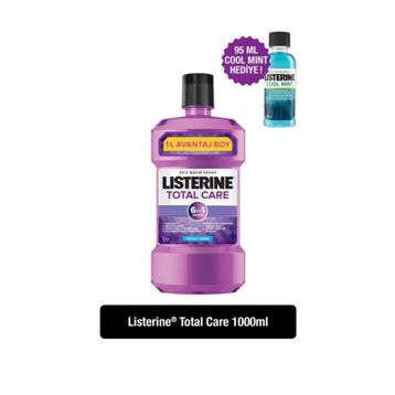 Listerine 1000 ml Total Care + 95 ml Cool Mint Ağız Bakım Suyu