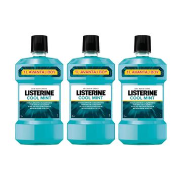Listerine 3x1000 ml Cool Mint Ağız Suyu
