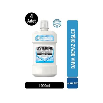 Listerine 4x1000 ml Advanced White Hafif Tat
