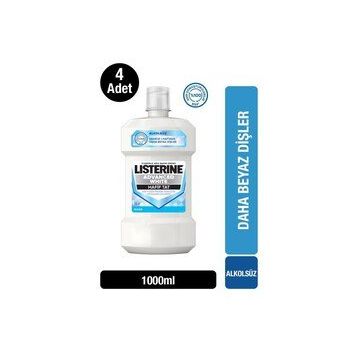 Listerine 4x1000 ml Advanced White Hafif Tat