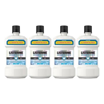 Listerine 4x1000 ml Advanced White Hafif Tat