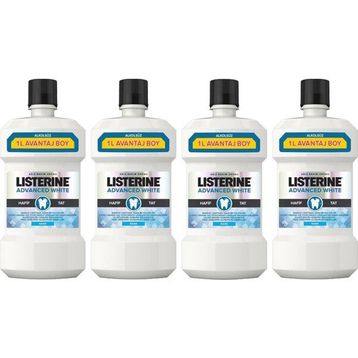 Listerine 4x1000 ml Advanced White Hafif Tat
