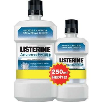 Listerine Advanced White 500 ml + 250 ml Ağız Suyu