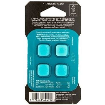 Listerine Go! Tabs 4'lü Clean Mint Çiğneme Tableti