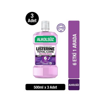 Listerine Total Care 3x500 ml Hafif Nane Ağız Bakım Suyu