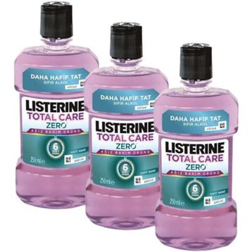 Listerine Total Care Zero 3x250 ml Ağız Bakım Suyu