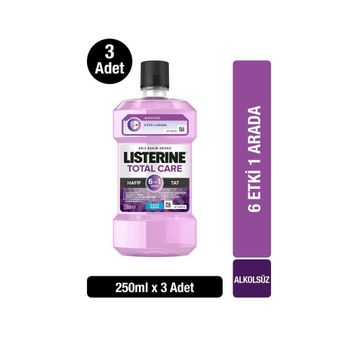 Listerine Total Care Zero 3x250 ml Ağız Bakım Suyu