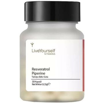 Live Yourself Resveratrol Piperine 30 Kapsül