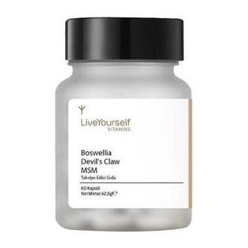 Live Yourself Vitamins Boswellia Devil’s Claw MSM 60 Kapsül