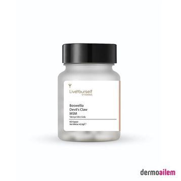 Live Yourself Vitamins Boswellia Devil’s Claw MSM 60 Kapsül