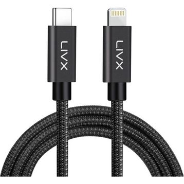LivX IPBLT-01 Horizontal 20W Type-C To Lightning Space Gray 2 mt Data Kablosu