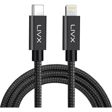 LivX IPBLT-01 Horizontal 20W Type-C To Lightning Space Gray 2 mt Data Kablosu