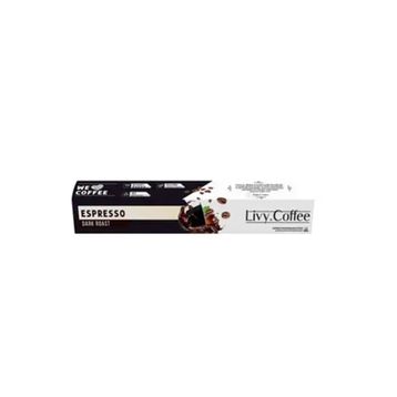 Livy Coffee 10'lu Kapsül Nespresso Uyumlu Kapsül Kahve Dark Roast