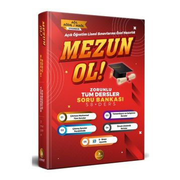 Liyakat Yayınları - Mezun OL Zorunlu Tüm Dersler Soru Bankası Açık Öğretim Lisesi Sınavlarına Özel Hazırlık