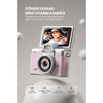 Lk-027 Pembe Mini Dijital Kamera