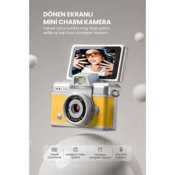 Lk-027 Sarı Mini Dijital Kamera