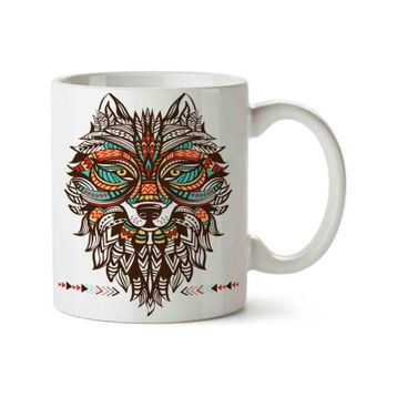 Lobo Tribal Baskılı Kupa