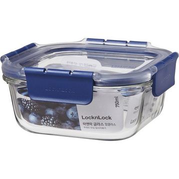 Locknlock Top Class 750 ml Mavi Kare Kilitli Fırın Saklama Kabı