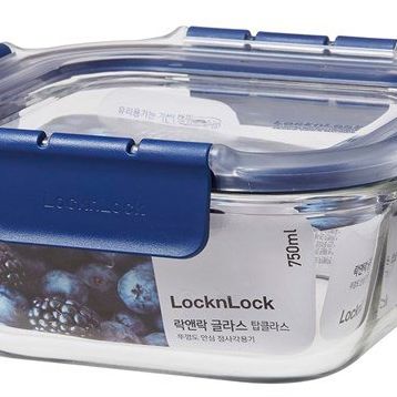 Locknlock Top Class 750 ml Mavi Kare Kilitli Fırın Saklama Kabı
