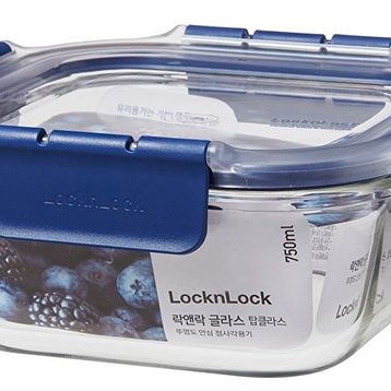 Locknlock Top Class 750 ml Mavi Kare Kilitli Fırın Saklama Kabı