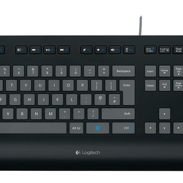 Logitech K280E Siyah Kare Tuş Tasarımı Kablolu Klavye