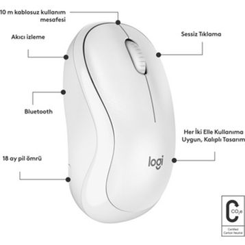 Logitech M240 Sessiz Optik Kablosuz Mouse