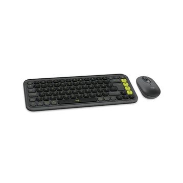 Logitech Pop Icon Combo 920-013075 Gri Kablosuz Klavye Mouse Seti