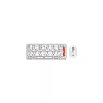 Logitech Pop Icon Combo 920-013076 Beyaz Kablosuz Klavye Mouse Seti