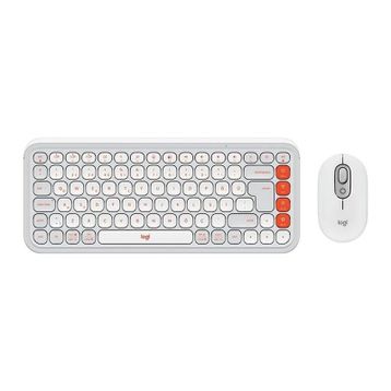 Logitech Pop Icon Combo 920-013076 Beyaz Kablosuz Klavye Mouse Seti