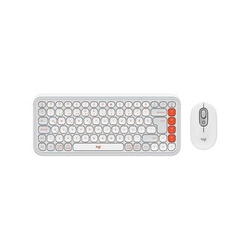 Logitech Pop Icon Combo 920-013076 Beyaz Kablosuz Klavye Mouse Seti