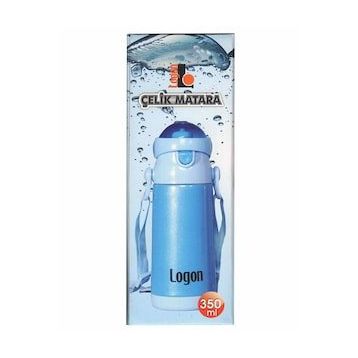 Logon LGL340 Mavi 350 ml Çelik Pipetli Matara