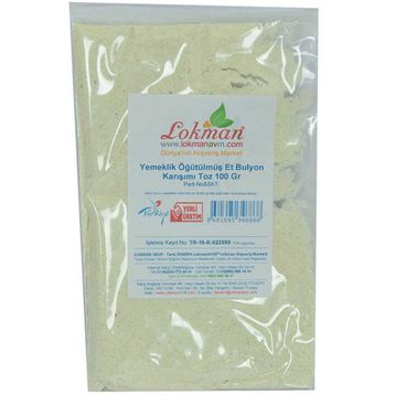 LokmanAvm 100 gr Yemeklik Öğütülmüş Et Bulyon Karışımı Toz