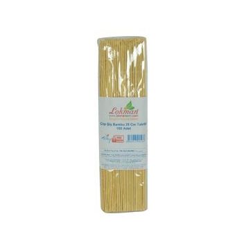 LokmanAvm 25 cm 100'lü Çöp Şiş Bambu Şişleri