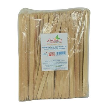 LokmanAvm Adana Şiş 240x10x2 mm 200 Adet Tahta Şiş