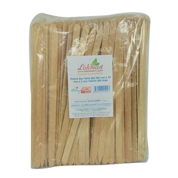 LokmanAvm Adana Şiş 240x10x2 mm 200 Adet Tahta Şiş