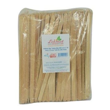 LokmanAvm Adana Şiş 240x10x2 mm 200 Adet Tahta Şiş