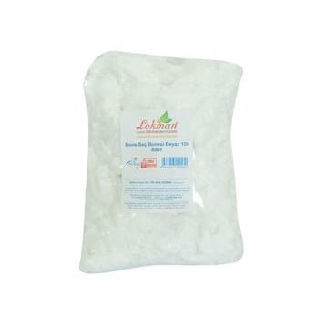 LokmanAvm Beyaz 100 Adet Bone Saç Bonesi