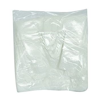 LokmanAvm Ekonomik Küçük Boy Atlet 38x22 cm İnce Beyaz 250 Adet 1 Paket Hışır Poşet