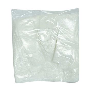 LokmanAvm Ekonomik Küçük Boy Atlet 38x22 cm İnce Beyaz 250 Adet 1 Paket Hışır Poşet