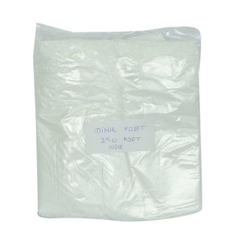 LokmanAvm Ekonomik Mini Boy 30X20 cm İnce Beyaz 250 Adet 1 Paket Atlet Hışır Poşet