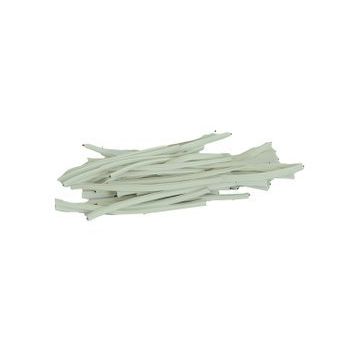 LokmanAvm Tel Klips Pvc Kaplamalı Beyaz 100 gr 100 Adetli Bağlama Teli