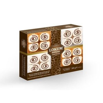 Lokum Atölyesi 300 gr Kakaolu Fındık Krema Dolgulu Sultan Lokum